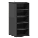 Shoe Cabinets 2 pcs High Gloss Grey 31.5x35x70 cm Engineered Wood - Top-Down View