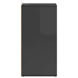 Shoe Cabinets 2 pcs High Gloss Grey 31.5x35x70 cm Engineered Wood