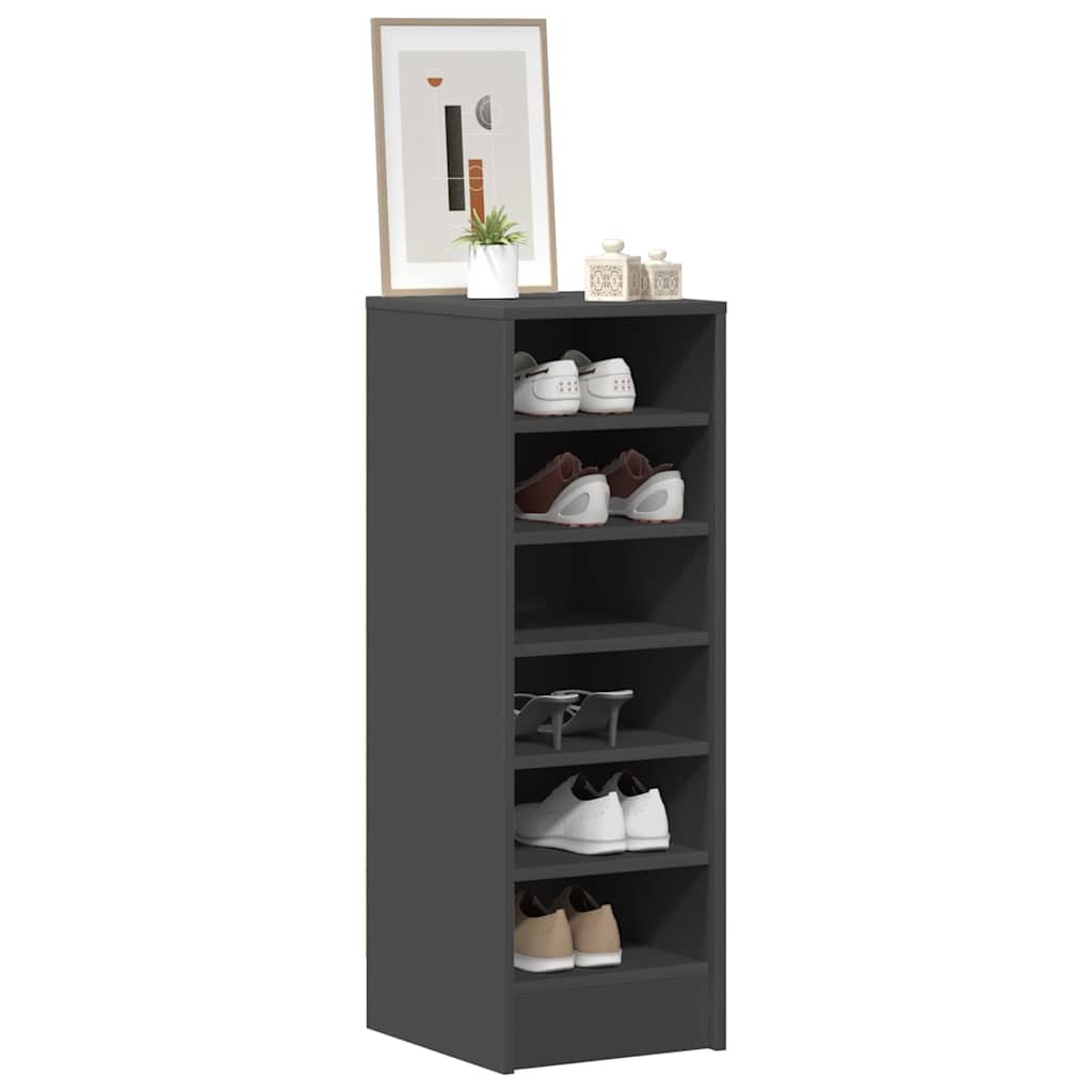 Shoe Cabinet Grey 31.5x35x90 cm Engineered Wood