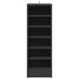 Shoe Cabinet Grey 31.5x35x90 cm Engineered Wood - Top-Down View