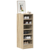 Shoe Cabinet Sonoma Oak 31.5x35x90 cm Engineered Wood - Low Angle