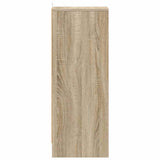 Shoe Cabinet Sonoma Oak 31.5x35x90 cm Engineered Wood - Rear View