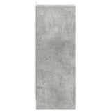 Shoe Cabinet Concrete Grey 31.5x35x90 cm Engineered Wood - Side View