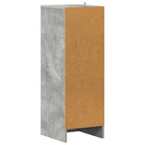 Shoe Cabinet Concrete Grey 31.5x35x90 cm Engineered Wood - 45-Degree Angle