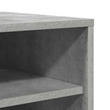 Shoe Cabinet Concrete Grey 31.5x35x90 cm Engineered Wood