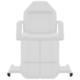 Beauty Treatment Chair Faux Leather White 180x62x78 cm