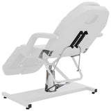 Beauty Treatment Chair Faux Leather White 180x62x78 cm - 45-Degree Angle