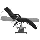 Beauty Treatment Chair Faux Leather Black 180x62x78 cm - Top-Down View