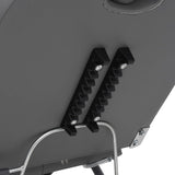 Beauty Treatment Chair Faux Leather Grey 180x62x78 cm - Rear View