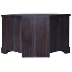 Corner TV Cabinet Light Black 80x40x49 cm Solid Wood Mahogany