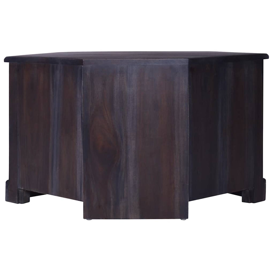 Corner TV Cabinet Light Black 80x40x49 cm Solid Wood Mahogany