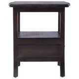 Bedside Cabinet Light Black 40x40x45 cm Solid Wood Mahogany