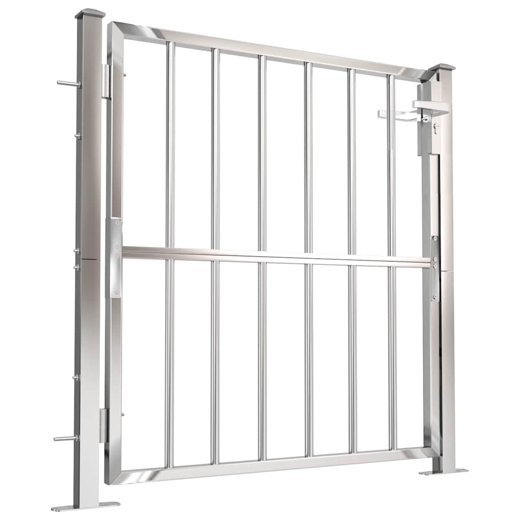 Garden Gate 100x95 cm Stainless Steel