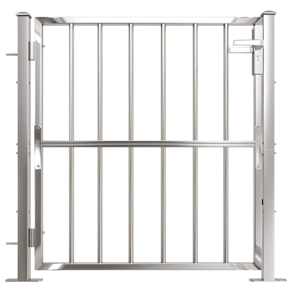 Garden Gate 100x95 cm Stainless Steel