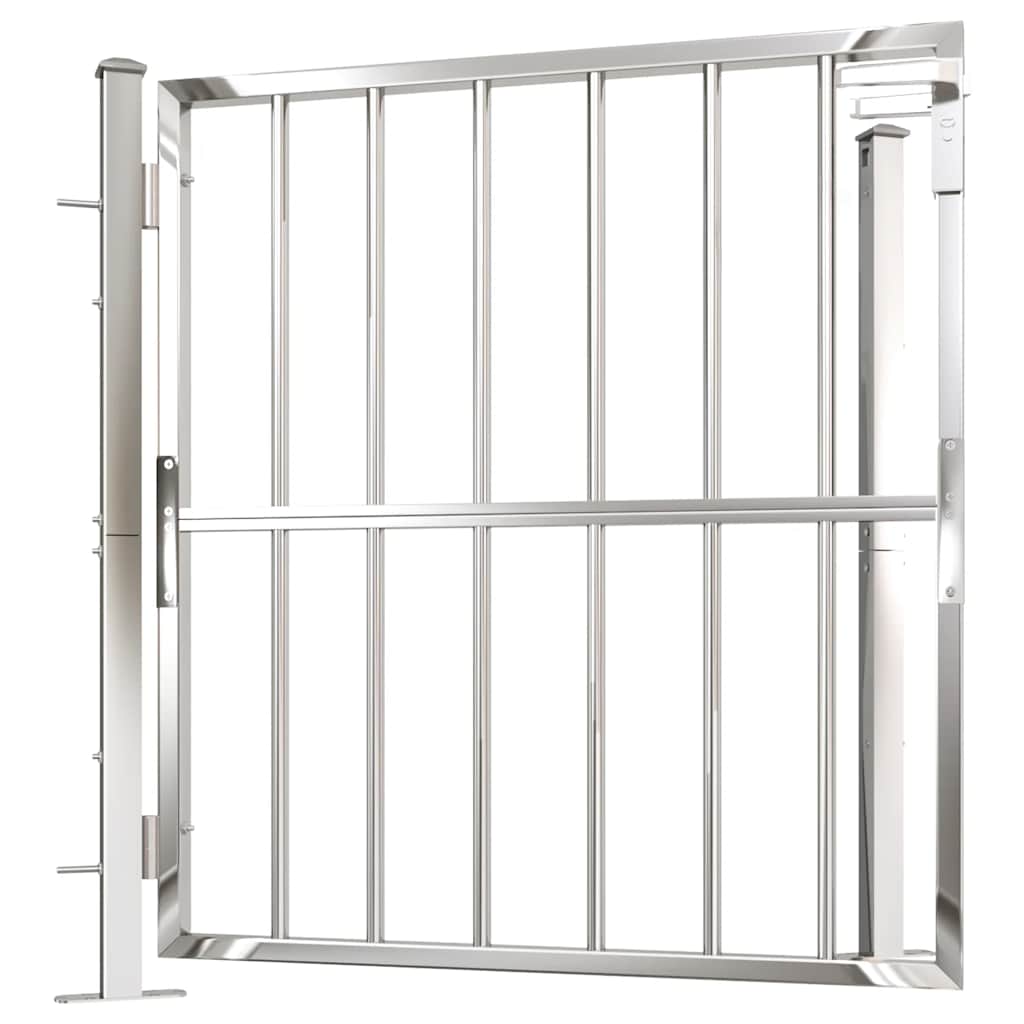 Garden Gate 100x95 cm Stainless Steel