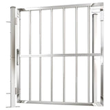 Garden Gate 100x95 cm Stainless Steel
