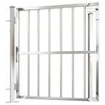 Garden Gate 100x95 cm Stainless Steel