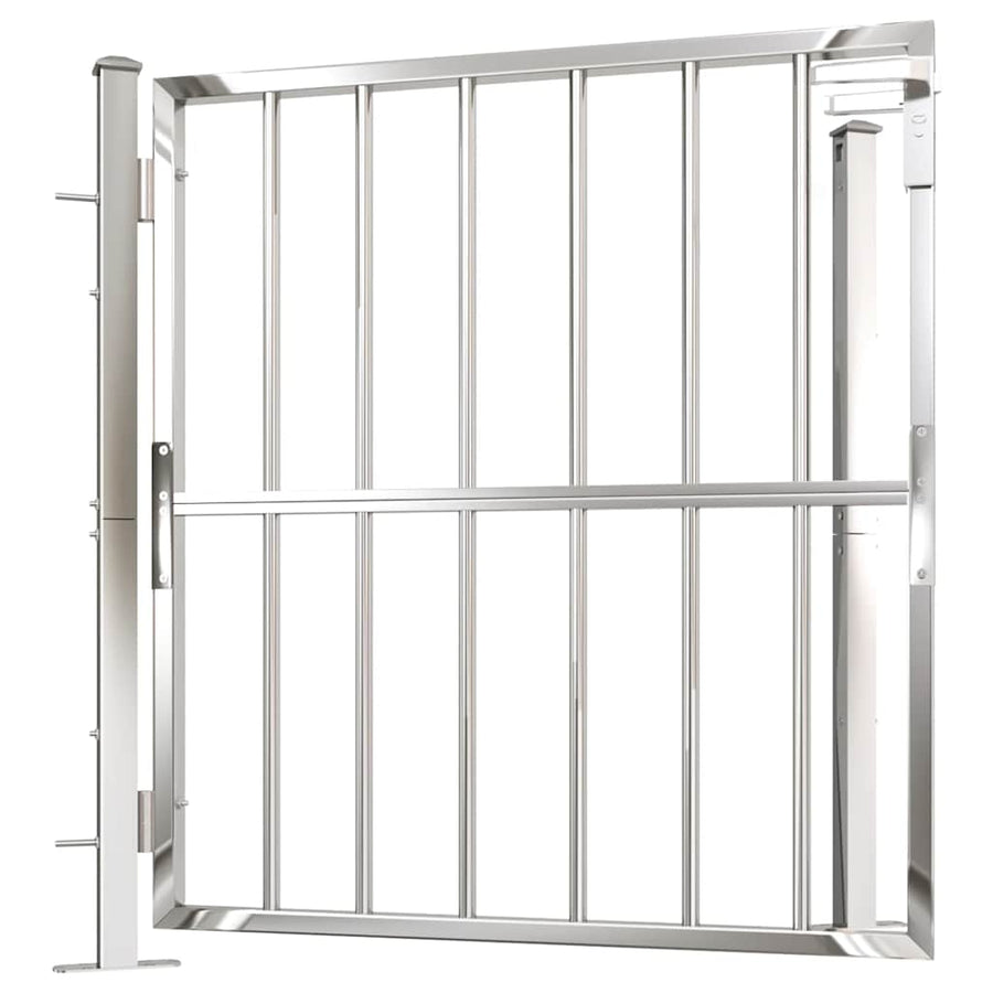 Garden Gate 100x95 cm Stainless Steel
