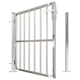Garden Gate 100x95 cm Stainless Steel