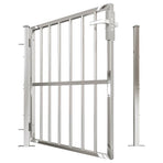 Garden Gate 100x95 cm Stainless Steel