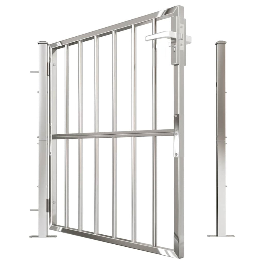 Garden Gate 100x95 cm Stainless Steel