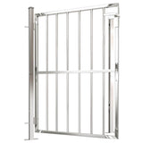 Garden Gate 100x120 cm Stainless Steel - Top-Down View