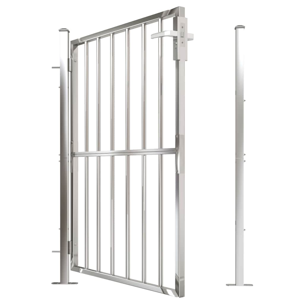 Garden Gate 100x120 cm Stainless Steel