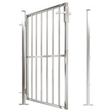 Garden Gate 100x120 cm Stainless Steel