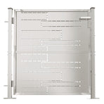 Garden Gate 100x100 cm Stainless Steel