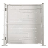 Garden Gate 100x100 cm Stainless Steel - Front View
