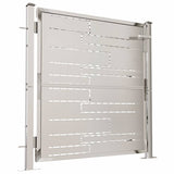 Garden Gate 100x100 cm Stainless Steel - Side View