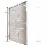 Garden Gate 100x100 cm Stainless Steel