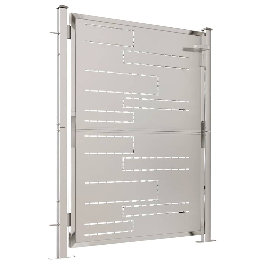 Garden Gate 100x120 cm Stainless Steel