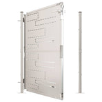 Garden Gate 100x120 cm Stainless Steel