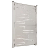 Garden Gate 100x145 cm Stainless Steel - Side View