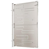 Garden Gate 100x145 cm Stainless Steel - Top-Down View