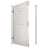 Garden Gate 100x145 cm Stainless Steel - 45-Degree Angle
