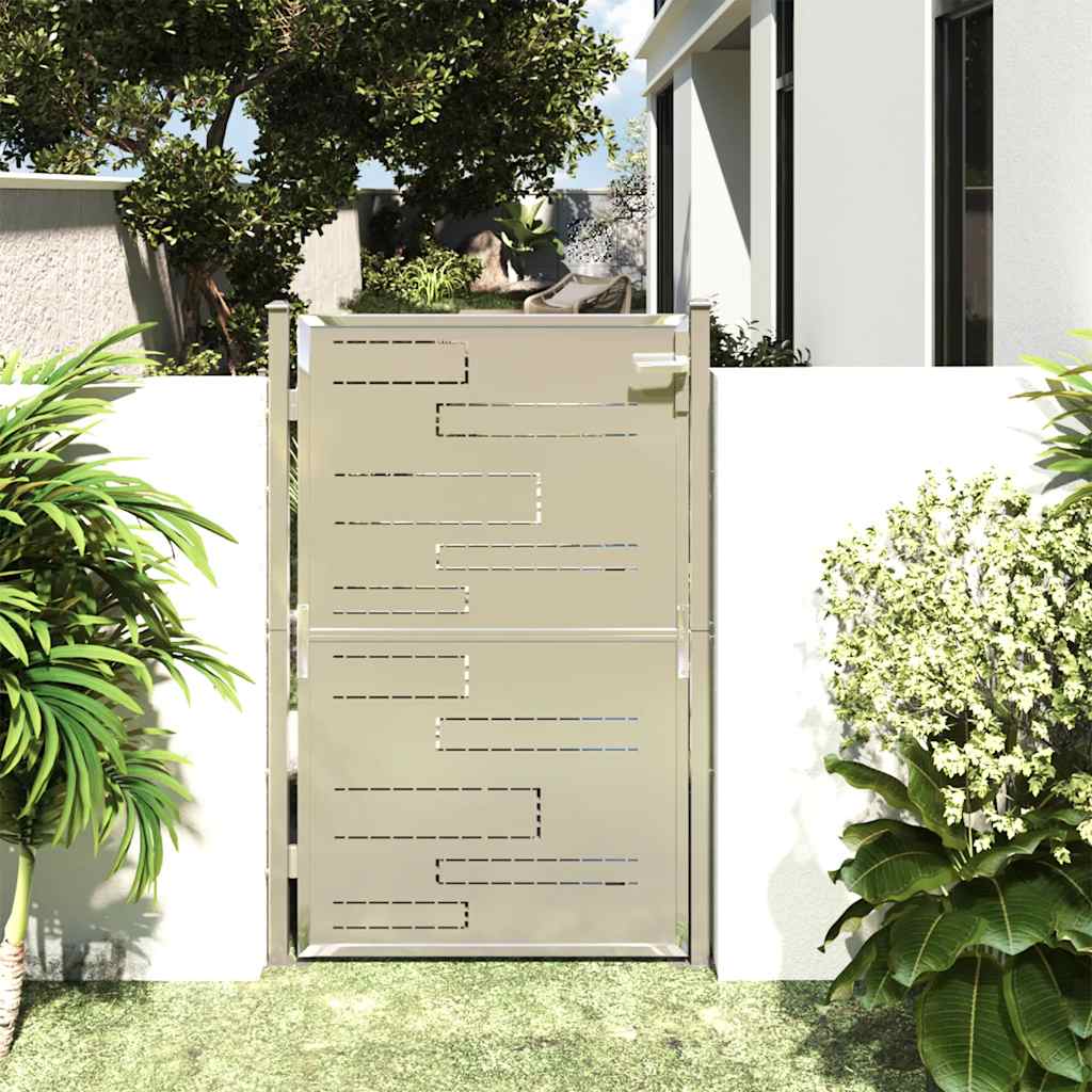Garden Gate 100x145 cm Stainless Steel