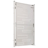 Garden Gate 100x175 cm Stainless Steel - Side View