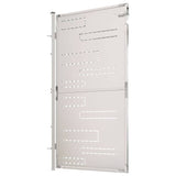 Garden Gate 100x175 cm Stainless Steel - Top-Down View