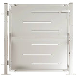 Garden Gate 100x100 cm Stainless Steel - Front View