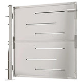 Garden Gate 100x100 cm Stainless Steel - Top-Down View
