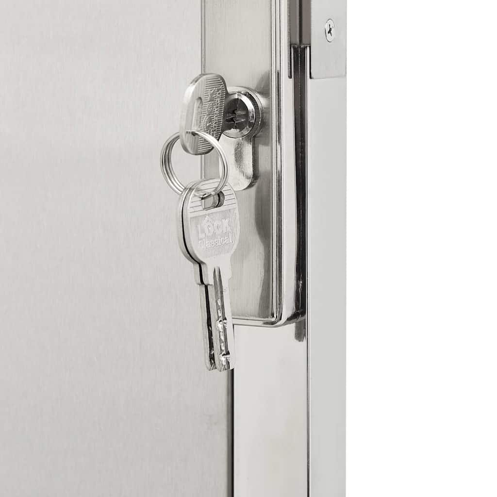Garden Gate 100x120 cm Stainless Steel