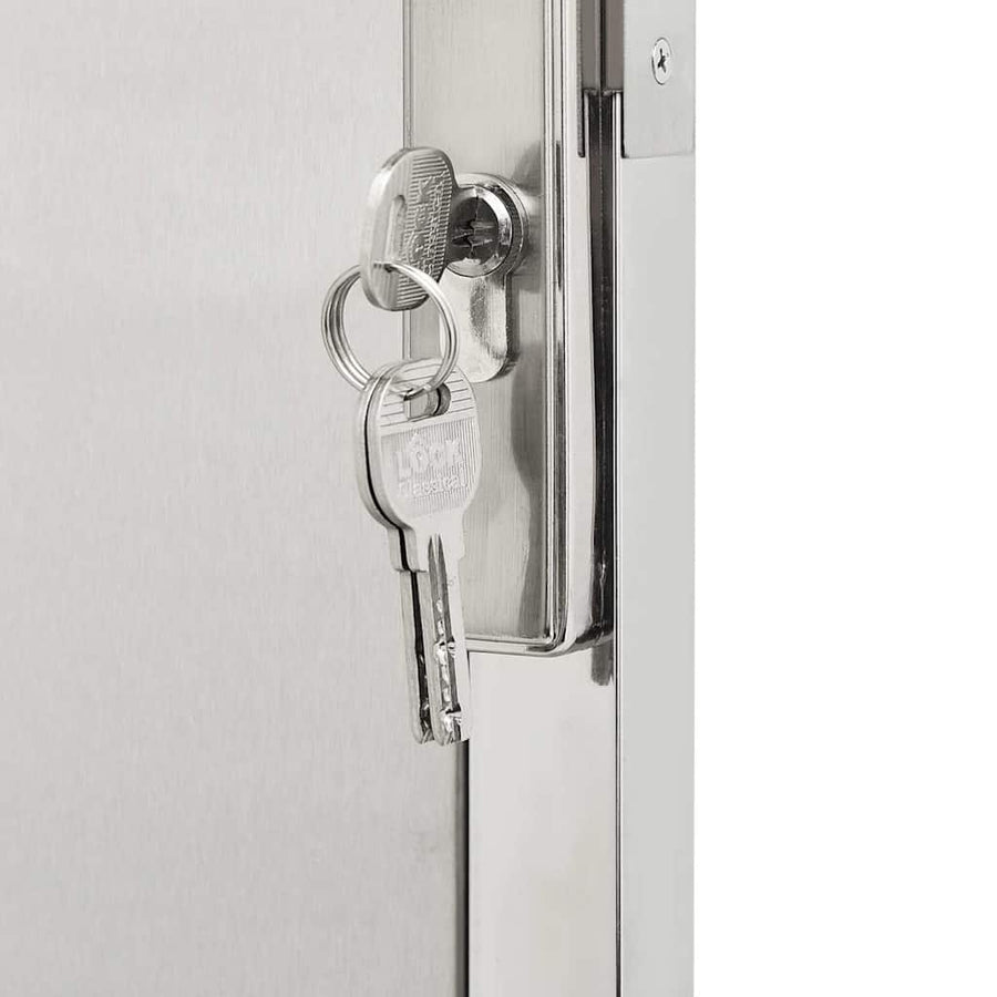 Garden Gate 100x120 cm Stainless Steel