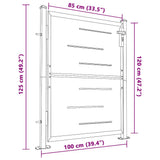 Garden Gate 100x120 cm Stainless Steel