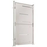 Garden Gate 100x175 cm Stainless Steel - Side View