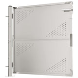 Garden Gate 100x100 cm Stainless Steel - Top-Down View