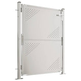 Garden Gate 100x120 cm Stainless Steel - Side View