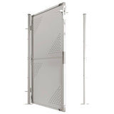 Garden Gate 100x145 cm Stainless Steel - 45-Degree Angle