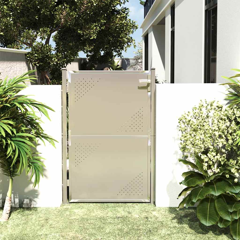 Garden Gate 100x145 cm Stainless Steel